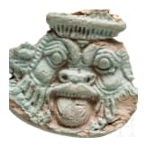 Fünf Amulettanhänger und eine Bronzeperle, altägyptisch, 2. - 1. Jtsd. v. Chr.