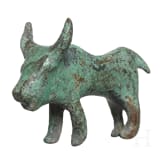 An Italic small bronze of a bull, 7th - 4th century B.C.