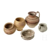 Five vessels, Magna Graecia, 5th - 2nd century B.C.