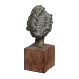 Kleiner Frauenkopf, Bronze, r&ouml;misch, 2. - 3. Jhdt.