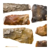 Twenty Central European Stone Age tools