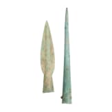 Lanzenspitze und -schuh, Bronze, 9. - 7. Jhdt. v. Chr.