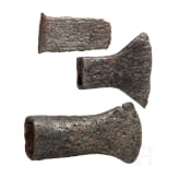Drei keltische Eisenwerkzeuge, 3. – 1. Jhdt. v. Chr.