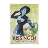 Willi Engelhardt - Plakat "Bad Kissingen - heilt und verj&uuml;ngt", 1936