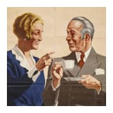 Willi Engelhardt - Plakat f&uuml;r Litfa&szlig;s&auml;ulen "M&uuml;hlen Franck Spezial - die feine Kaffeew&uuml;rze in Grie&szlig;form!"
