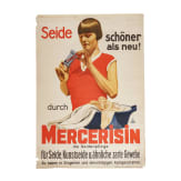 Willi Engelhardt - an advertising poster "Seide sch&ouml;ner als neu durch Merceresin Seidenpflege"