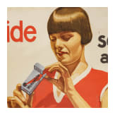Willi Engelhardt - an advertising poster "Seide sch&ouml;ner als neu durch Merceresin Seidenpflege"