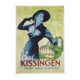 Willi Engelhardt - an advertising poster "Bad Kissingen - heilt und verj&uuml;ngt", 1936