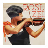 Willi Engelhardt - a poster draft for a concert announcement, with violin player "Rosl Zeiler spielt"