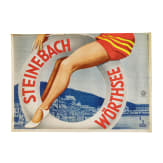 Willi Engelhardt - a two-part poster draft "Fleischmann's Hotel-Strand- u. Sportbad" in Steinebach in Upper Bavaria, circa 1930