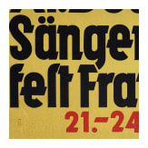 Willi Engelhardt - a poster draft for the "XI. Deutsches Saengerbundesfest Frankfurt am Main, 21.-24 Juli 1932"