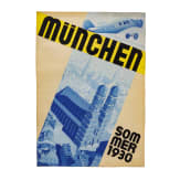 Willi Engelhardt - a gouache painting as a poster draft for the City of Munich "Sommer 1930"