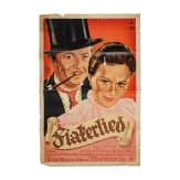 Willi Engelhardt - a movie poster for "Fiakerlied - The Cabbie's Song" with a drawing on the back side, 1936