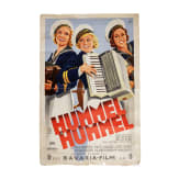Willi Engelhardt - a movie poster for "Hummel Hummel", on the back with a drawing, 1936