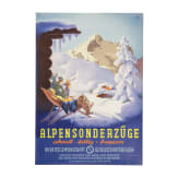 Otto Ottler - Plakat "DER Touristik - Alpensonderz&uuml;ge", 1950