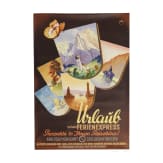 Otto Ottler - Plakat "DER Touristik - Urlaub mit dem Ferienexpress", 1950