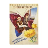 Otto Ottler - Plakat "DER Touristik - Touropa Reisen - Ferienexpress", 1950