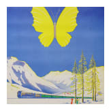 Ottomar Anton - Plakat f&uuml;r "Touropa Reisen mit dem DER Ferienexpress - im Zeichen des Schmetterlings", 1953