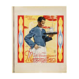Willi Engelhardt - kleines Plakat "Cafe-Wein-Restaurant Maximilian - Unter den Arkaden", M&uuml;nchen