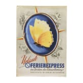 Otto Ottler - Plakat "Urlaub mit dem DER-Ferienexpress - im Zeichen des Schmetterlings", 1950