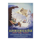 Otto Ottler - Plakat f&uuml;r "DER Touristik - Alpensonderz&uuml;ge", 1950