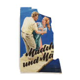 Willi Engelhardt - Teil eines Gouache-Plakatentwurfes f&uuml;r einen Film der 1950er Jahre