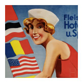 Willi Engelhardt - gro&szlig;formatiges zweiteiliges Plakat als Entwurf f&uuml;r "Fleischmann's Hotel-Strand-u. Sportbad" in Steinebach am W&ouml;rthsee in Oberbayern, um 1930