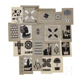 Willi Engelhardt - Studienarbeiten und signierte Klebe-Kompositionen, 1920er Jahre