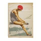 Alfred Koch & Richard Knab - drei seltene Plakate "Fleischmanns-Strand und Sportbad" in drei Druckschritten, 1930