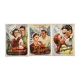 Willi Engelhardt - drei Filmplakate zu "Der Fischer vom Heiligensee", "Das Kreuz am J&auml;gersteig" und "Das Erbe vom Pruggerhof", 1950er