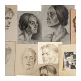 Willi Engelhardt - 18 Portraitzeichnungen aus der Klasse von Professor Adolf Schinnerer, Akademie der bildenden K&uuml;nste M&uuml;nchen, 1920er Jahre
