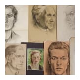 Willi Engelhardt - 18 Portraitzeichnungen aus der Klasse von Professor Adolf Schinnerer, Akademie der bildenden K&uuml;nste M&uuml;nchen, 1920er Jahre