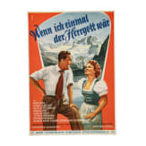 Willi Engelhardt - drei Filmplakate f&uuml;r "Das Schweigen im Walde", "Wenn ich einmal der Herrgott w&auml;re" und "Oh, diese lieben Verwandten", 1950er Jahre