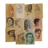 Willi Engelhardt - 20 Portrait- und Figurenzeichnungen, 1920er Jahre