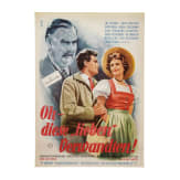 Willi Engelhardt - drei Filmplakate "Das Forsthaus in Tirol", "Flucht in die Dolomiten" mit Luis Trenker und "Oh, diese lieben Verwandten", 1950er Jahre