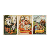 Willi Engelhardt - drei Filmplakate f&uuml;r "Peter der Riese", "Es war einmal ein K&ouml;nig" und "Heidemarie", 1950er Jahre
