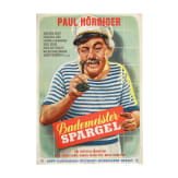 Willi Engelhardt - drei Filmplakate zu "Bademeister Spargel", "Oh diese lieben Verwandten" und "Die gro&szlig;e Schuld", 1950er Jahre