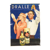 Willi Engelhardt - seltenes Plakat "Dralle - Birken-Haarwasser", Muster der Kunstanstalt Etzold & Kiessling, Crimmitschau