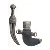 Silbermontierte Djambia, Saudi-Arabien, 19. Jhdt.