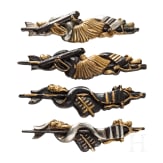 Two pairs of Japanese menukis for a daisho, circa 1850