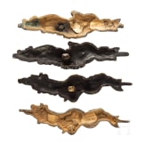 Two pairs of Japanese menukis for a daisho, circa 1850