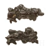 A pair of Japanese menuki, 2nd half of the Edo period