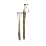 A Javanese silver mounted Pedang, circa 1900