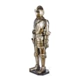 A German suit of armour in the style of the 16th/17th century, collector's replica of the 20th century