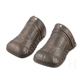 Ein Paar Maximilianische Panzerschuhe, Historismus, im Stil um 1520