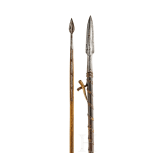 A part of a German pike and a boar spear, 17th and 19th century