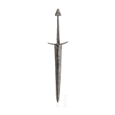 A German/Burgundian dagger with a triangle-shaped blade, 14th century