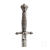 A Saxon left-hand dagger, collector's replica in the style of the 16th century