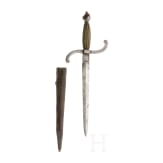 A left-hand dagger in 17th century style, assembled from old parts