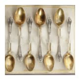 A silver cutlery of 46 parts and three cased cutlery sets, German and English, circa/after 1900
